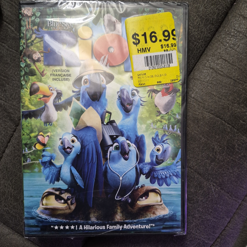Rio Animated Movie DVD
